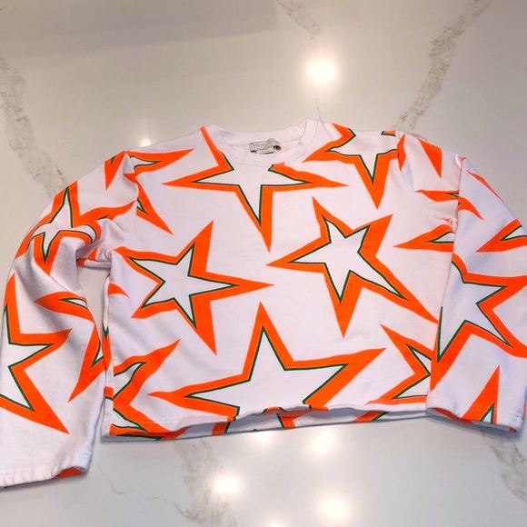Stella McCartney Kids Orange Star Sweatshirt Size 14 years - Picture 2 of 5